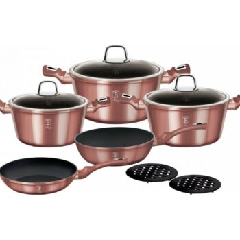 20220510175625 berlinger haus i rose collection set mageirika skeyi apo alouminio roz me epistrosi apo petra bh 6043 10tmch