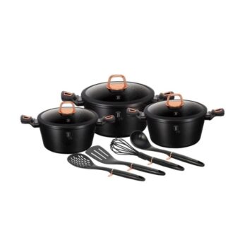 set mageirika skevi me tripli marmarini epistrosi 10 tmx black rose collection berlinger haus bh 6154.jpg 11zon