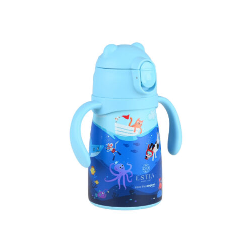 παγούρι θερμός 300ml με καλαμάκι estia save the aegean ocean play 01 33170 (1)