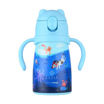 παγούρι θερμός 300ml με καλαμάκι estia save the aegean ocean play 01 33170