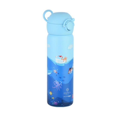 παγούρι θερμός 500ml με καλαμάκι estia save the aegean ocean play 01 33101 (1)