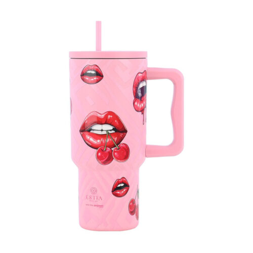 0014124 straw tumbler xl save the aegean 900ml blush pop